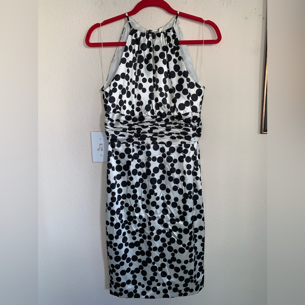 Beautiful Maggy London Halter Polka Dot Dress